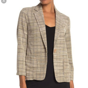 Max Studio 3/4 Sleeve Autumn Knit Blazer